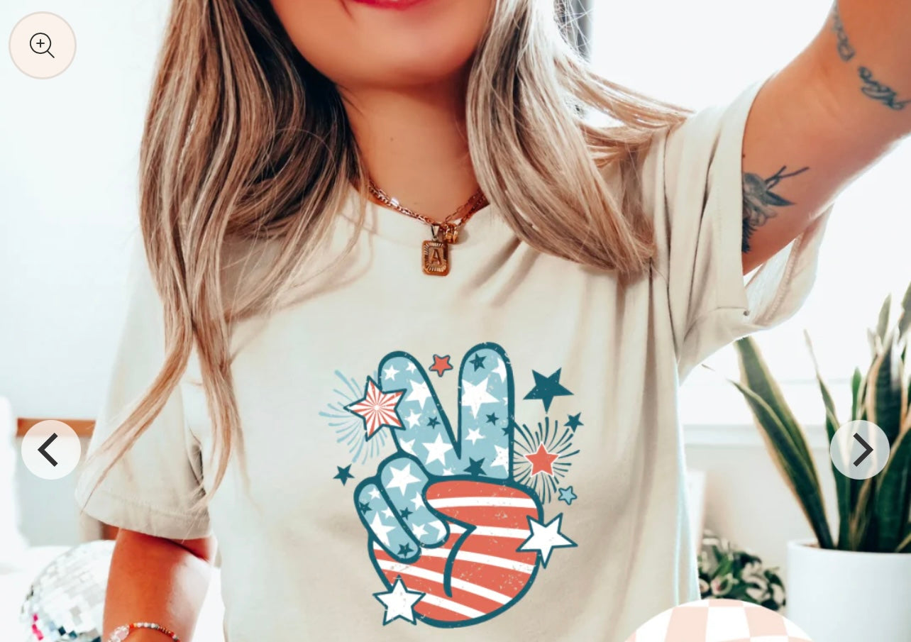 Patriotic Peace Sign