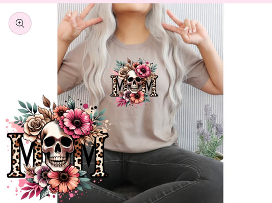 Mom floral Skull