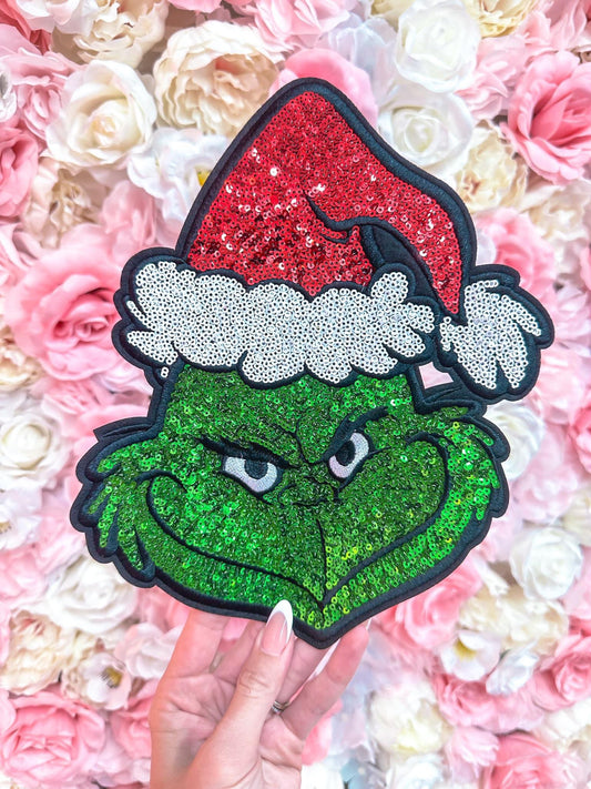 Grinch Chenille patch